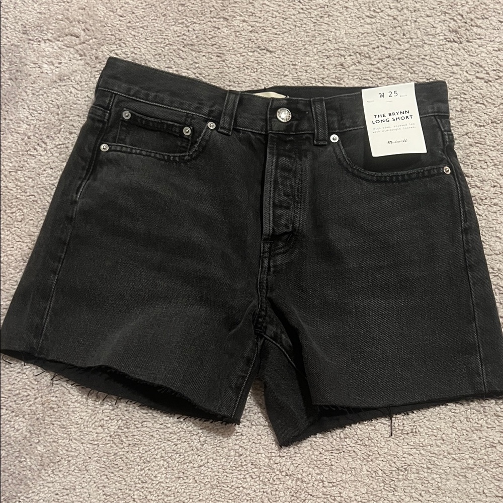 Madewell Black Jean Shorts BYRNN LONG